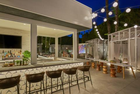 Bar area at outside venue