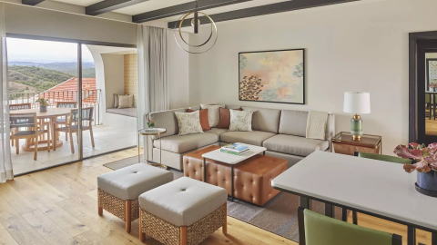 The living space of a residence at Ombria Algarve