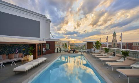 Rooftop pool at Viceroy Zena Washington DC