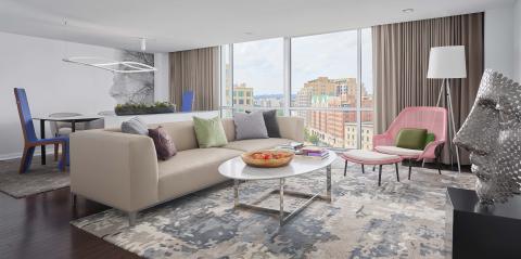 A room at Viceroy Zena Washington DC with a view of the city