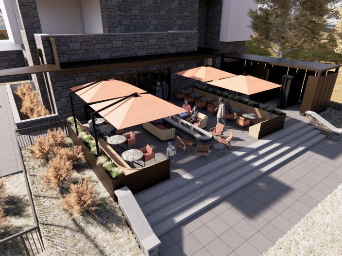Nest restaurant aerial view
