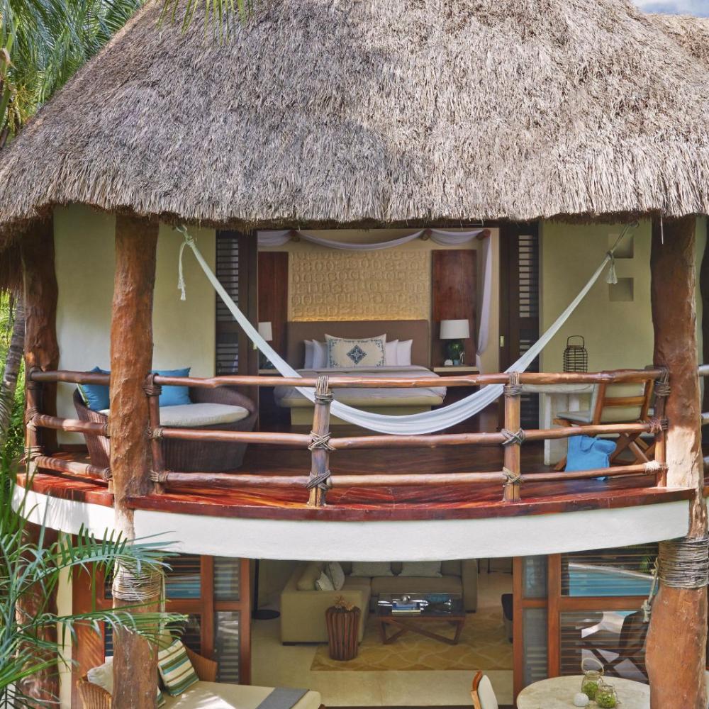 Villas à deux niveaux avec vue sur riviera maya et grande piscine privée sur riviera maya