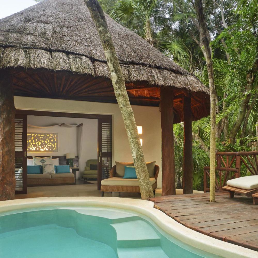 Villas riviera maya avec petite piscine privée et terrasse