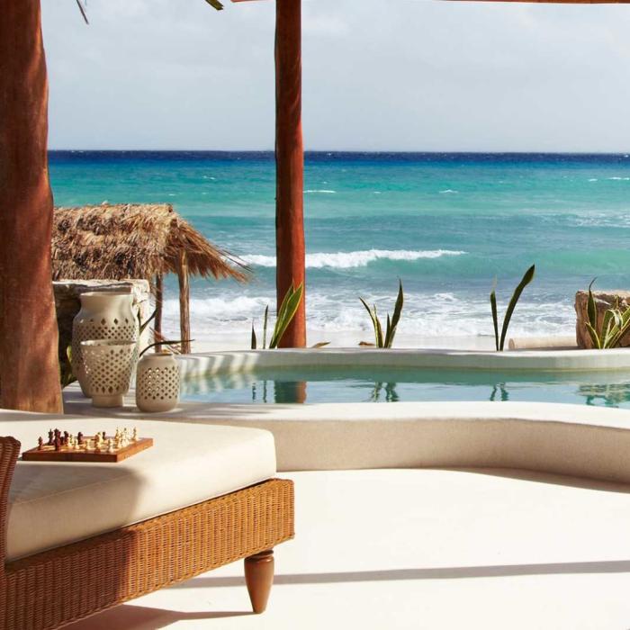 riviera maya Beachfront Villa with Private Pool and Deck