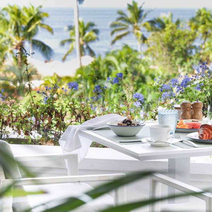 Terrace Restaurant, an outdoor dining space near the beach