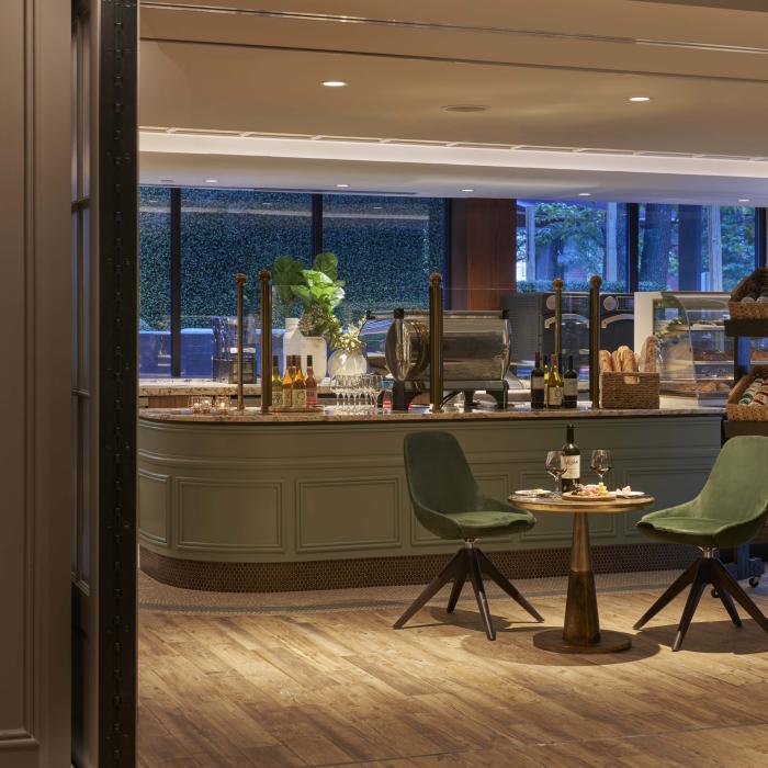 The interior of BPM, a coffee and wine bar