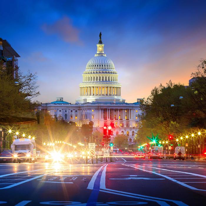 A view of the Capitol Building in Washington, DC