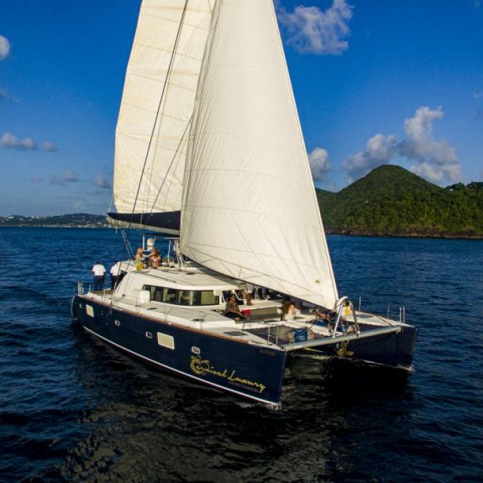catamaran on open water