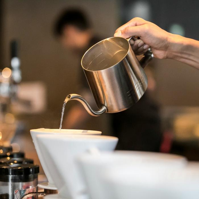 Barista Pouring Coffee