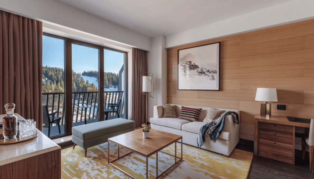 The living space of a suite at Viceroy Kopaonik Serbia