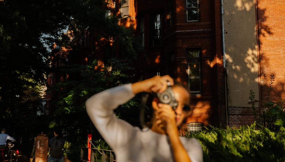 Taking photos in residential DC.