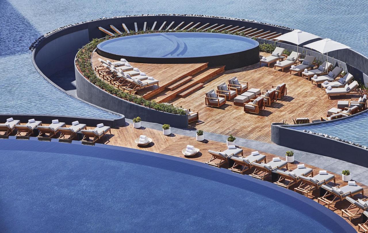 A pool area of Los Cabos