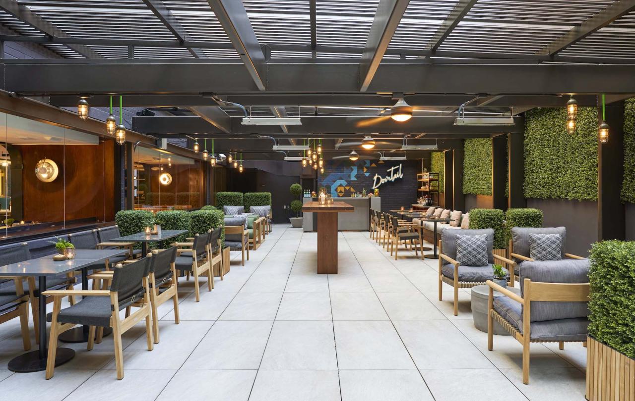 A restaurant at Viceroy Washington DC