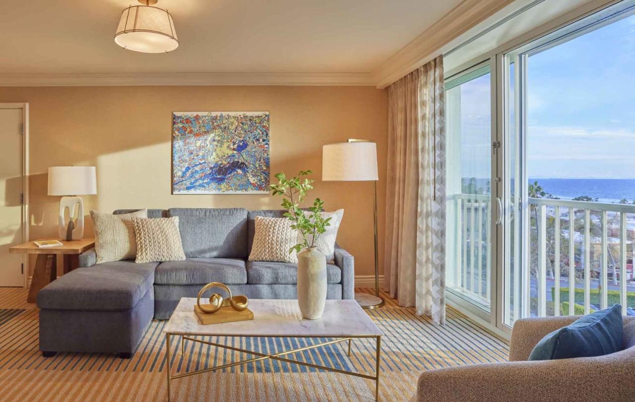 Room lounge area with patio