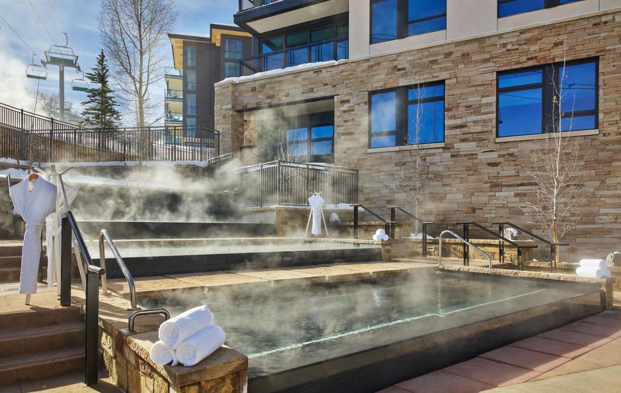 Viceroy Snowmass exterior heated pools
