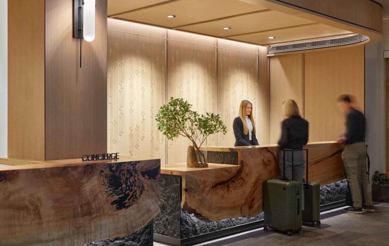 Viceroy Snowmass lobby counter
