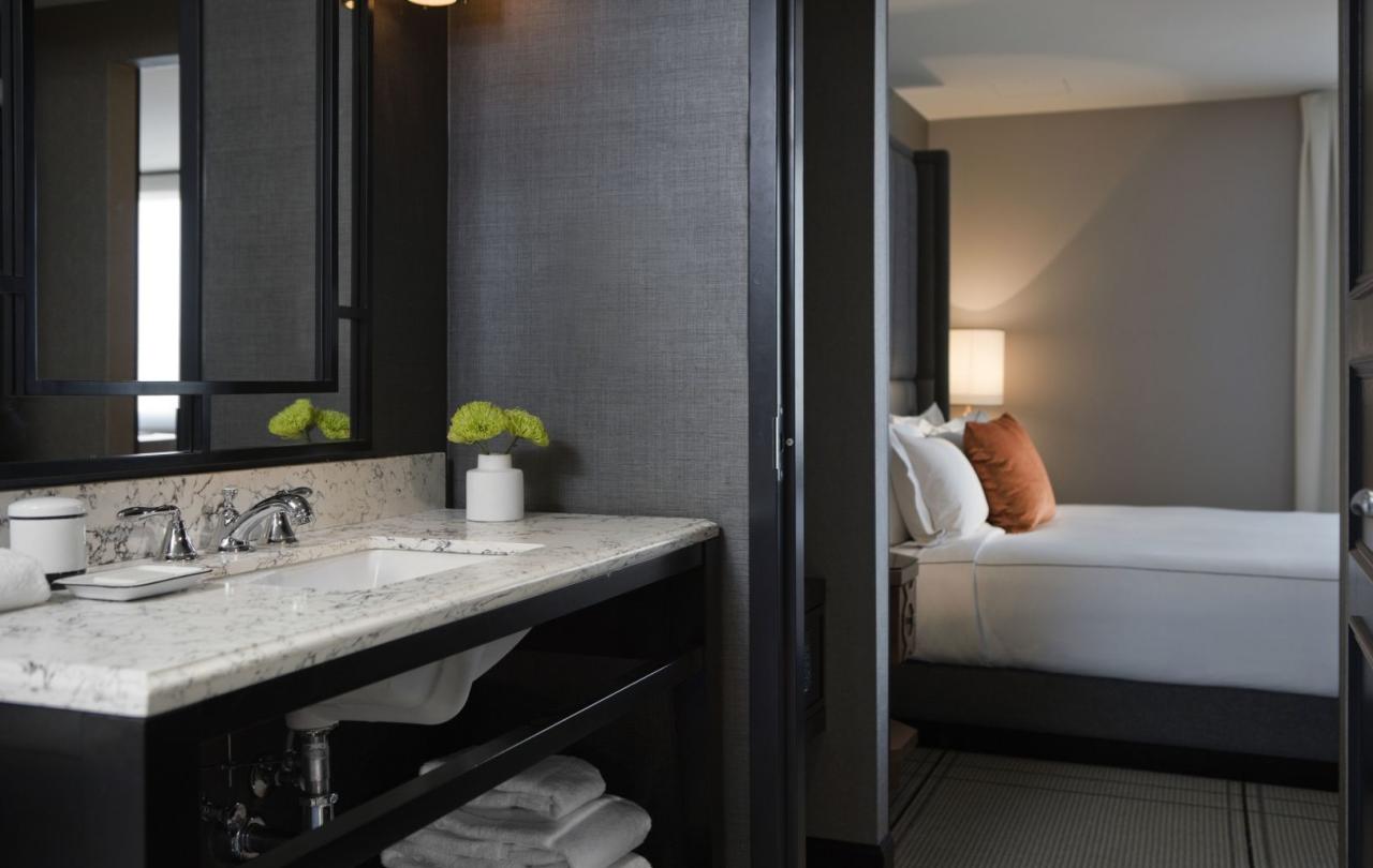 A washroom in a Viceroy Washington DC room