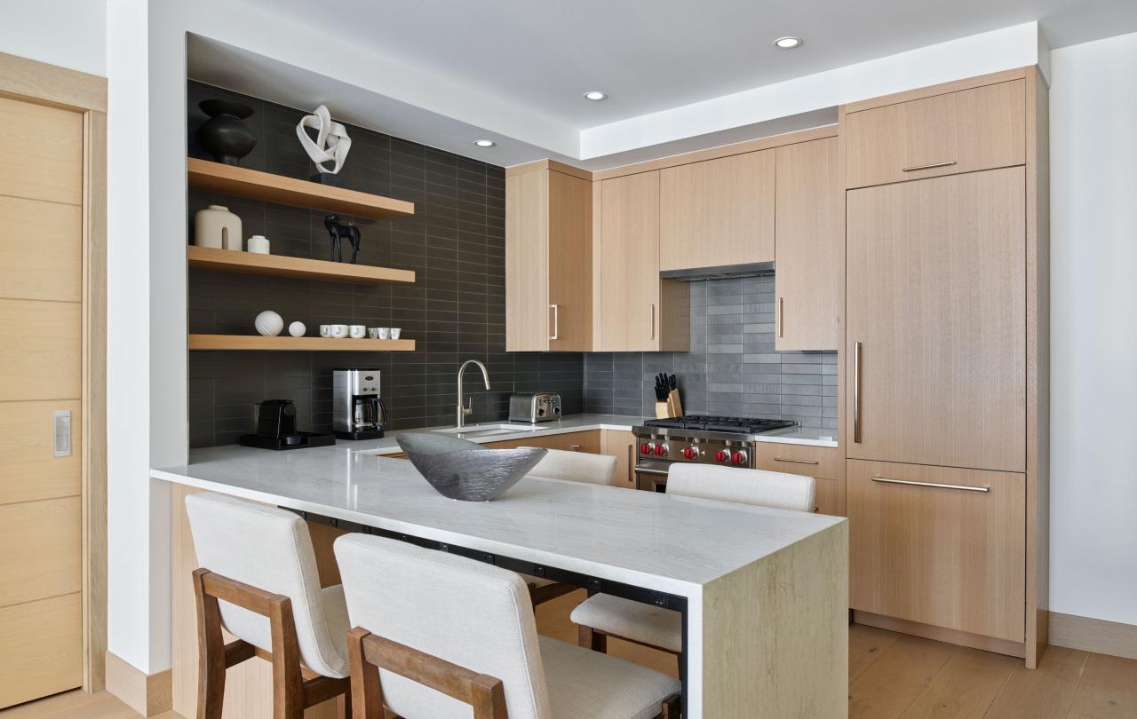 interior of one bedroom premium residence kitchen