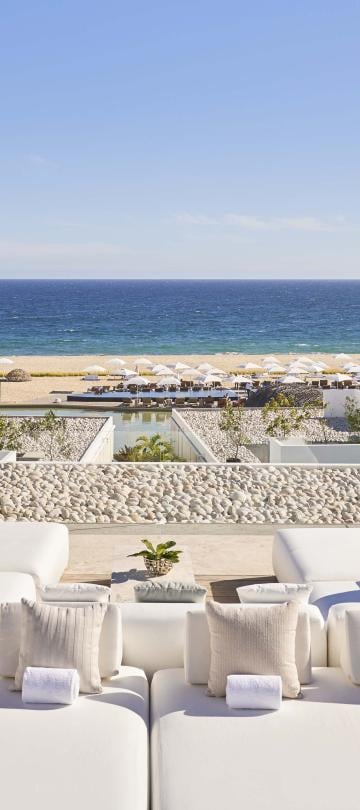 los cabos outdoor seating area for three bedroom casita