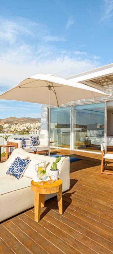 los cabos ocean view penthouse outdoor umbrella