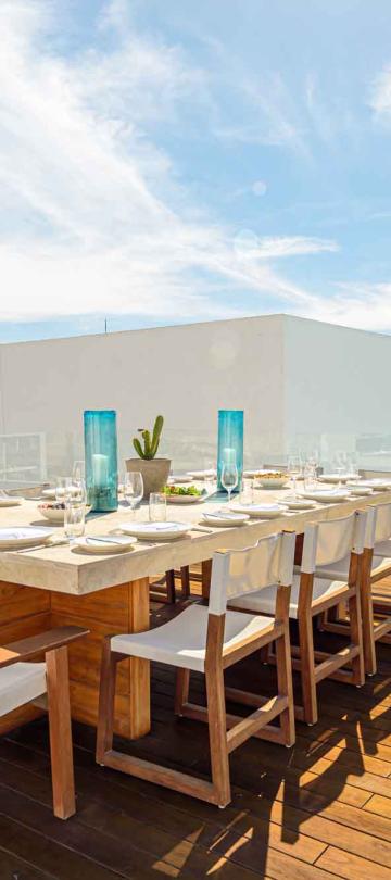 los cabos ocean view penthouse outdoor dining area