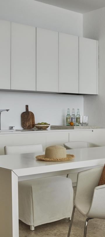 kitchen area in two bedroom suite