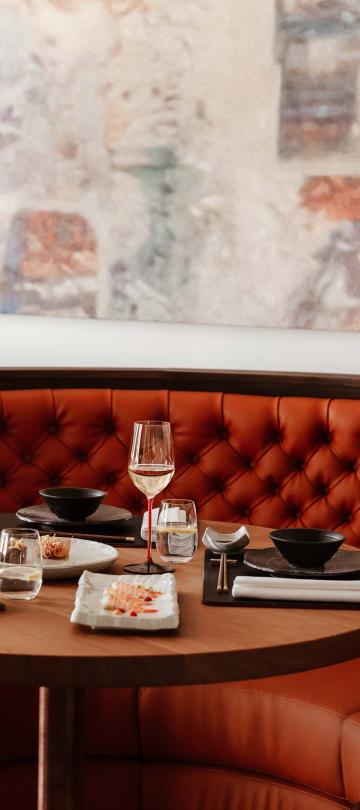 booth seating area at Peroko 
