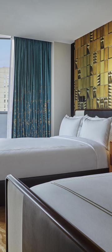 Bedroom with two queen beds