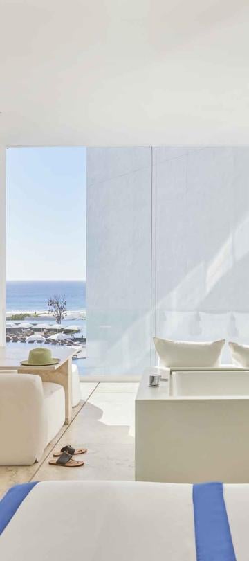 los cabos partial ocean view double bed soak tub