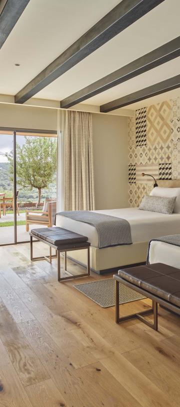 Bedroom with two queen beds
