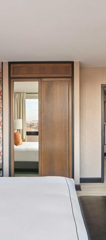 bedroom with closet and dresser
