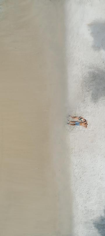 aerial view of beach