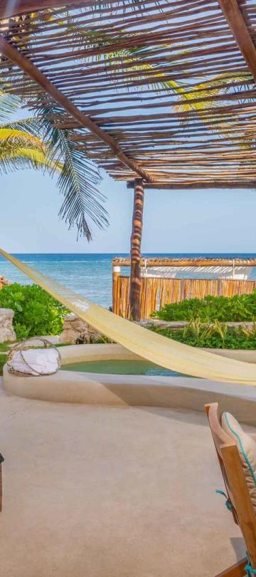 riviera maya Beachfront Villa with Private Pool and Deck