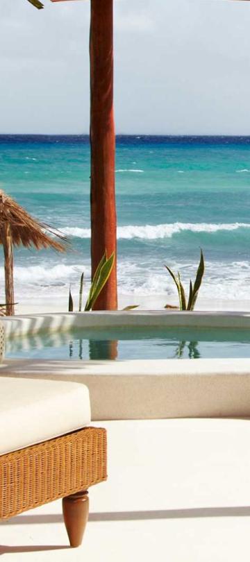 riviera maya Beachfront Villa with Private Pool and Deck