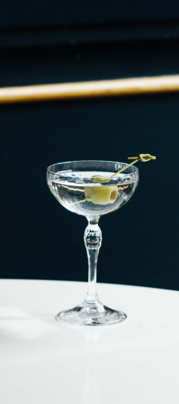 A martini on a table at Viceroy Chicago
