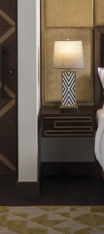 King bed in a penthouse suite at Viceroy Kopaonik Serbia