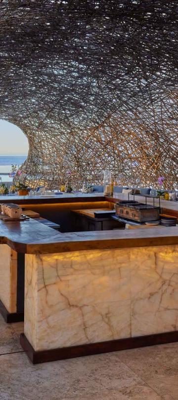 The interior dining area at Nido