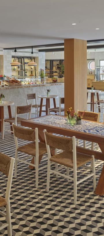 The interior of Cafe Central