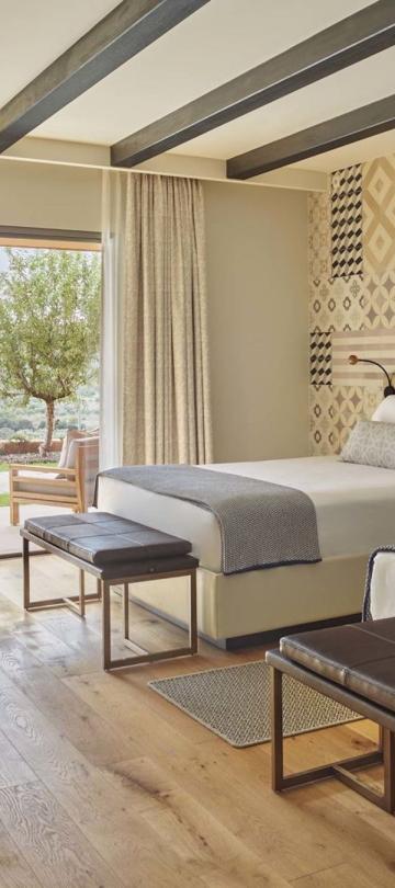 Two Queen beds in a deluxe queen room at Viceroy Ombria Algarve
