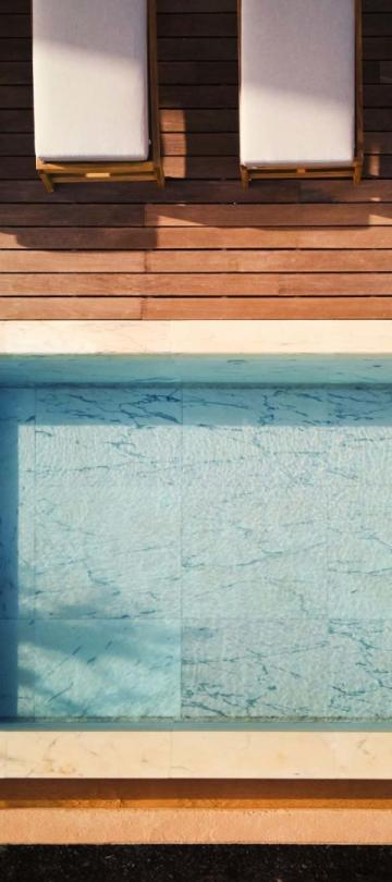 An arial view of a pool in a two bedroom residence at Viceroy Ombris Algarve