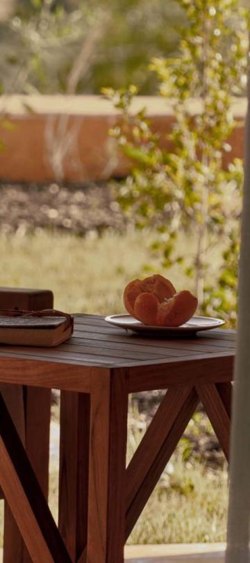 A furnished terrace in a residence at Viceroy Ombris Algarve