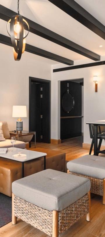 A spacious living area in two bedroom residence at Viceroy Ombria Algarve