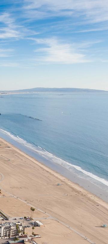 Vista aérea da Santa Monica