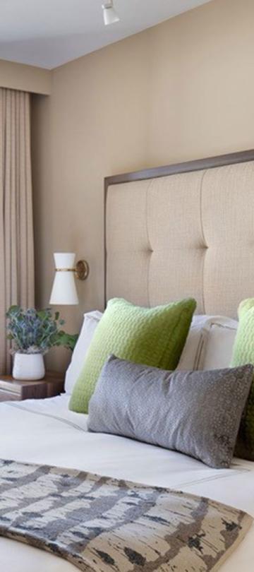 A king bed in a Mobility Accessible Pinnacle Two Bedroom, Roll-in Shower & Transfer Shower room at Viceroy Snowmass