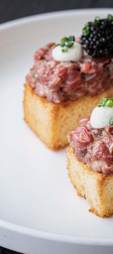 Tartare dish at Saltwood restaurant