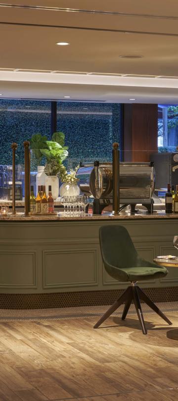 The interior of BPM, a coffee and wine bar