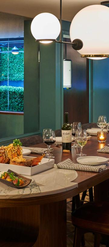 A private dining room at Viceroy Washington DC