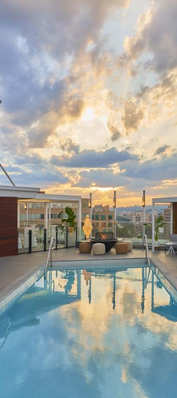 Rooftop pool at Viceroy Zena Washington DC