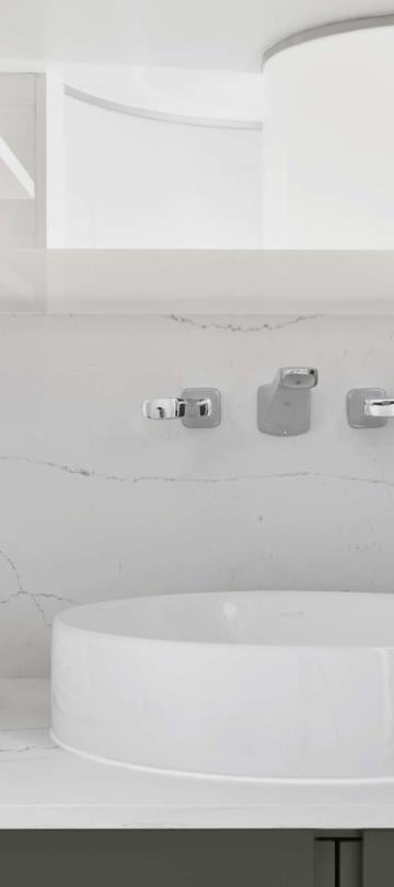 The vanity with a sink in a room at Viceroy Zena Washington