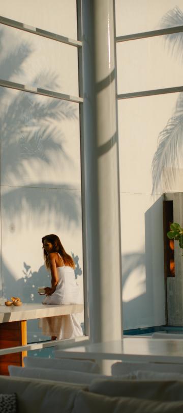 two women outside 5 bedroom villa